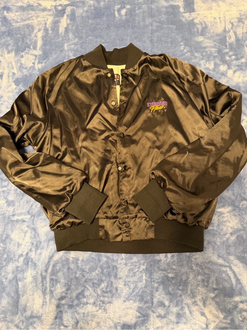 1986 Vintage Osterman Outfitters Satin Bomber Standard Plus Club Jacket